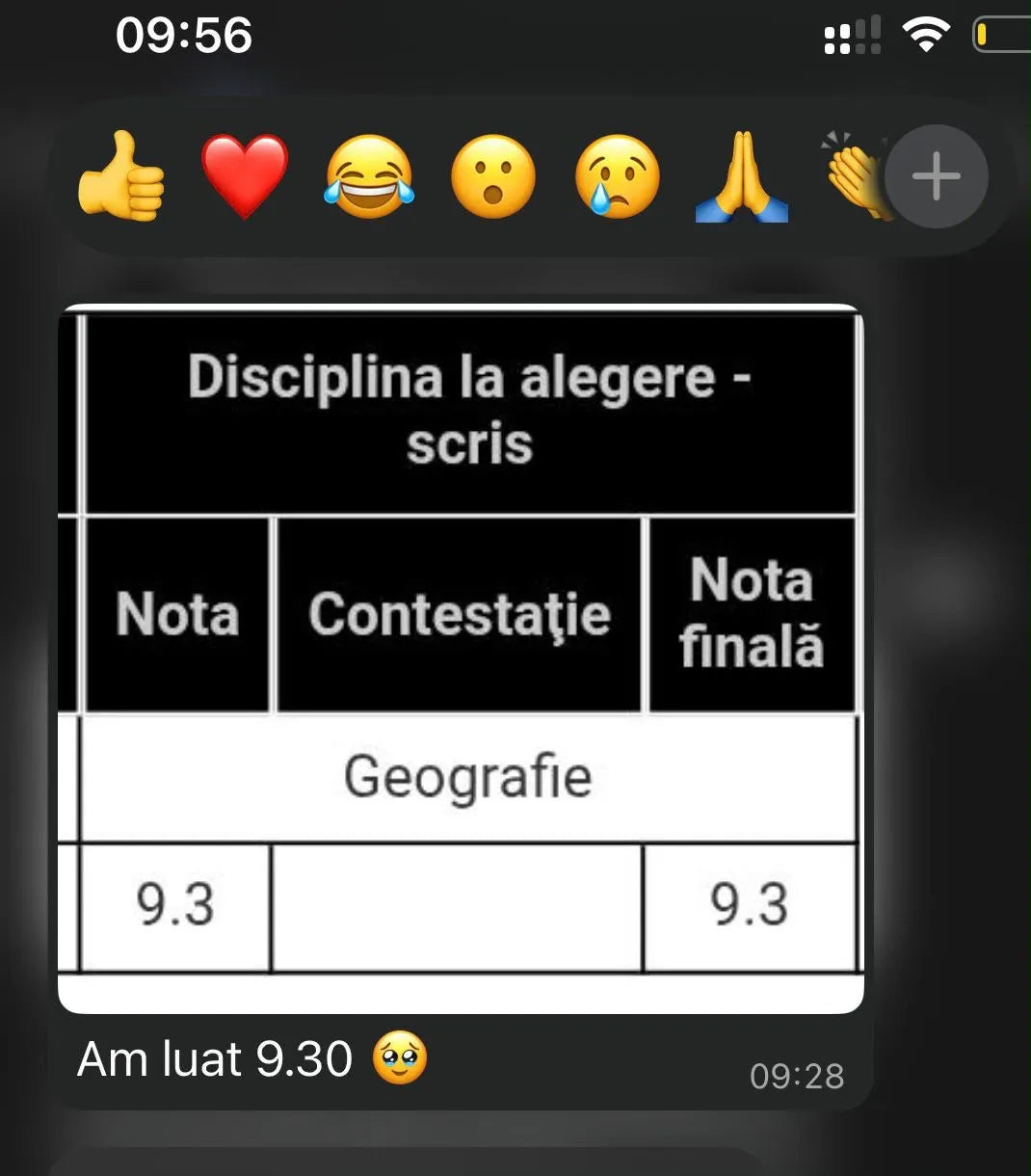 Recenzie WhatsApp de la elev