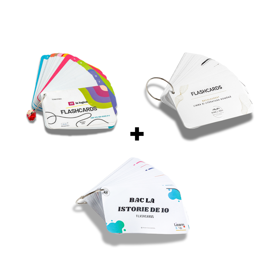 Flashcards - PACHET UMAN (Română, Istorie, Logică)
