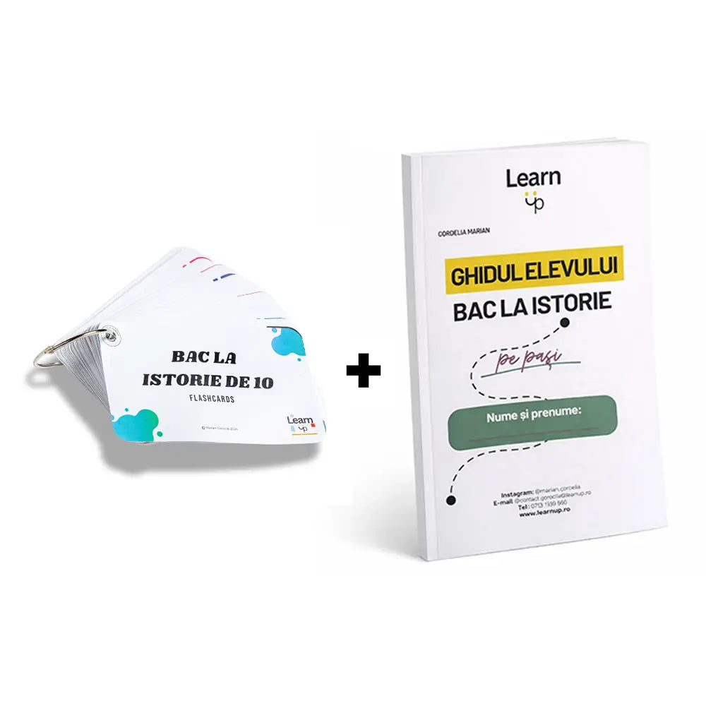 Flashcards Pro - Istorie (ghid + flashcards + teme pt bac)