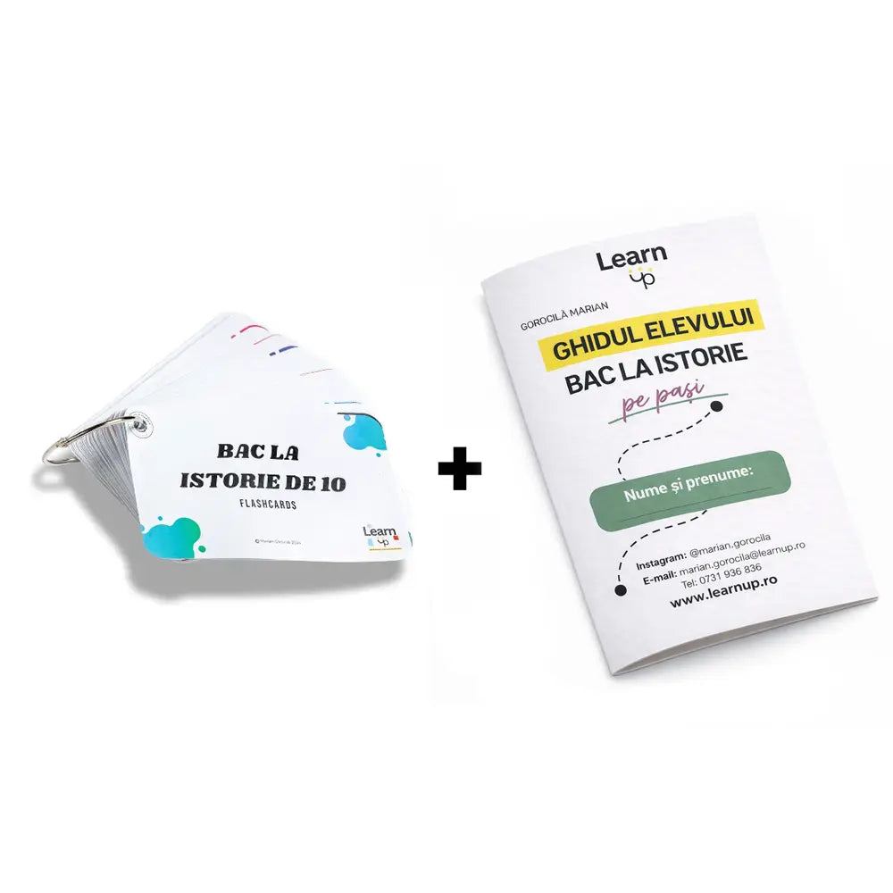Flashcards Pro - Istorie (ghid + flashcards + teme pt bac)