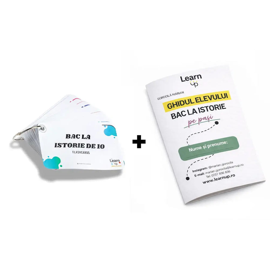 Flashcards Pro - Istorie (ghid + flashcards + teme pt bac)