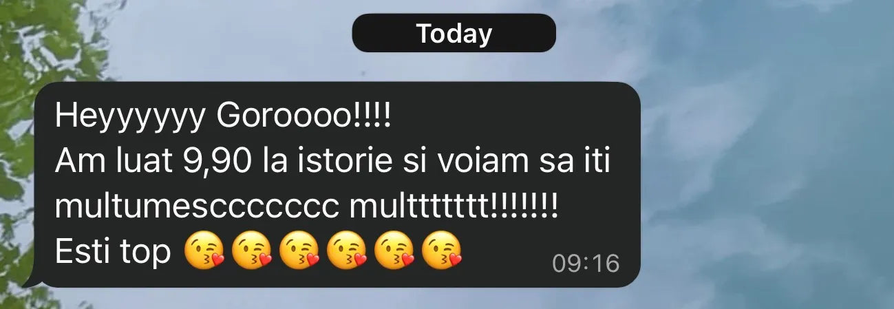 Recenzie WhatsApp de la elev