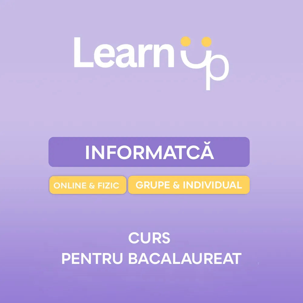 Informatcă - Bacalaureat | Curs Online - Grupă (prima ședinţă)