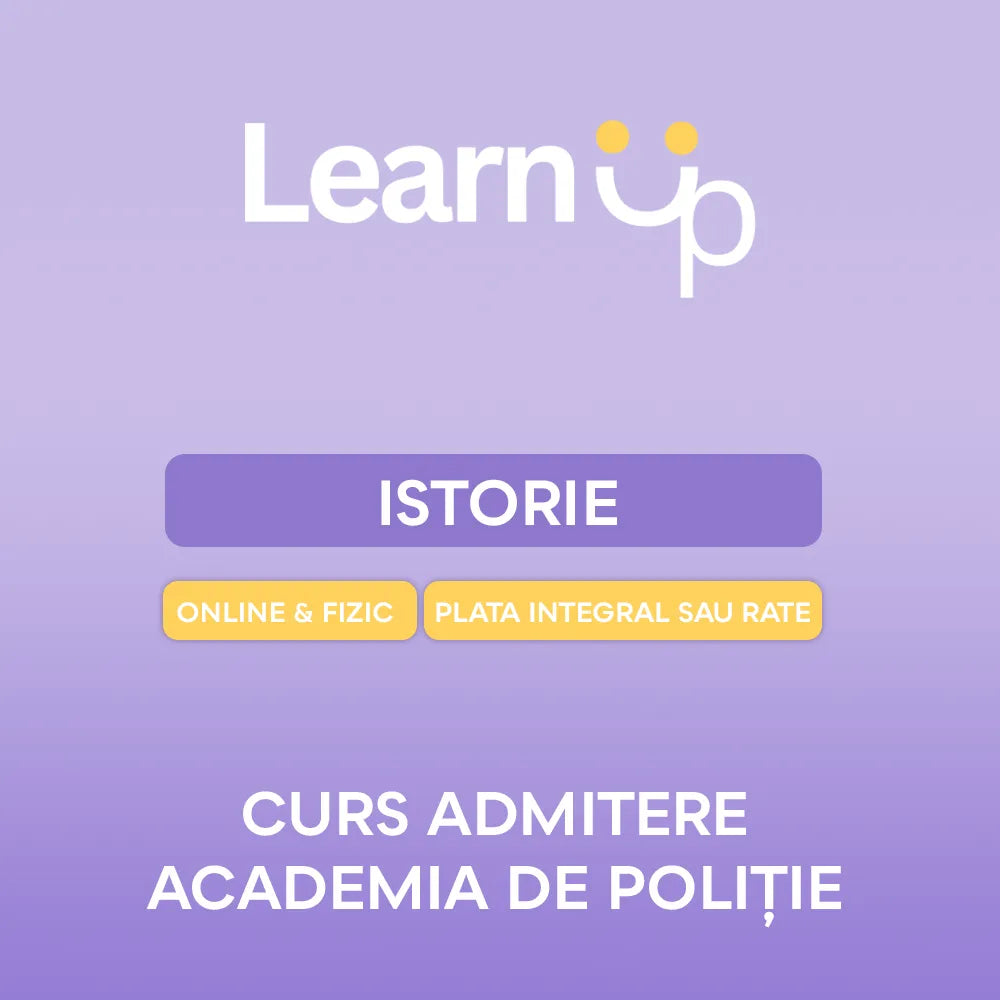 Istorie - Admitere Academia de Poliție |  Pachet Ultra Premium - Curs Online (modul lunar)