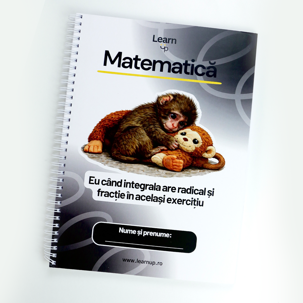 Caiet de Matematică A4 cu Spiră – 100 File pentru Liceu și BAC